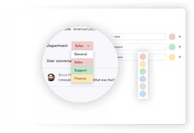 Saabsoft Support Board Departments