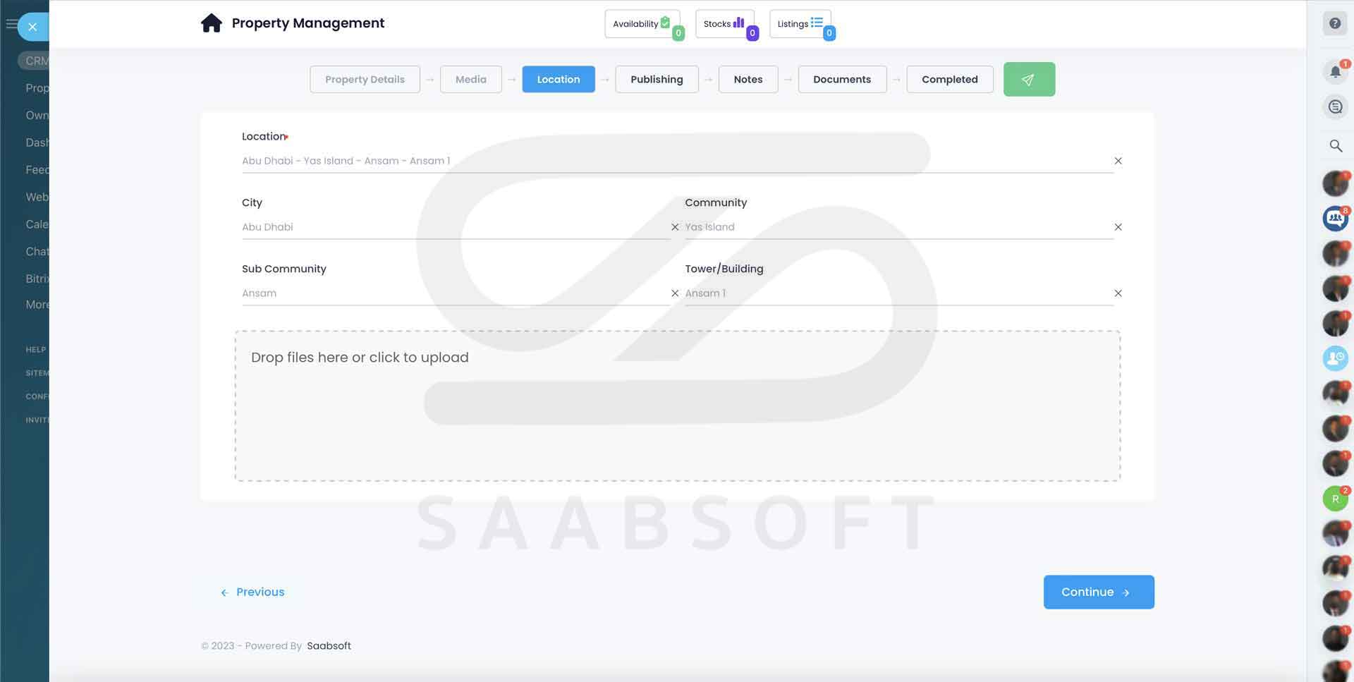 Bitrix24 Dubai Real Estate Property Listing by Saabsoft