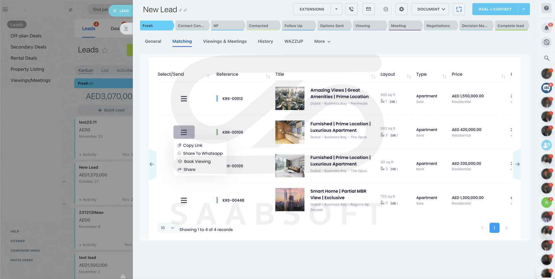 Real Estate Property Listing from Bitrix24 in Dubai, UAE by Saabsoft